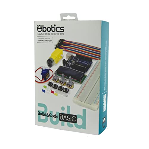 Ebotics Build&Code Basic, Kit de Creación electrónica y Programación para Arduino, nivel básico