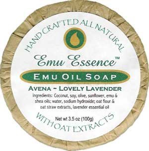 Emu Essence Emu Oil Soap Avena Lovely Lavender