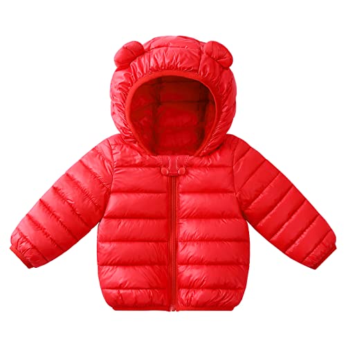 Winter Hooded Down Coat and Pants Suit for Kids Baby Boys Girls Lightweight Puffer Bear Hoods Infant Outerwear2