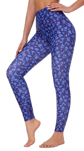 Image of Ubestyle Women's Swim Pants UPF 50+ High Waist Rash Guard Leggings | Tummy Control Built-In Liner Chlorine Resistant Quick Dry Sun Protection Beach Pool & Water Sports