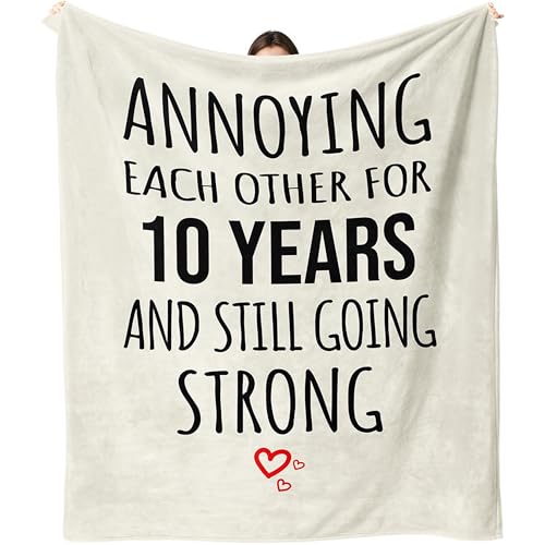 Dulkjio 10 Year Anniversary Tin Gifts for Him Her, 10th