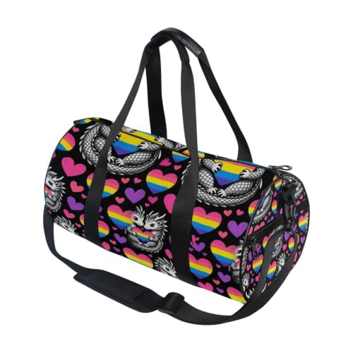 Bolsa de gimnasio ligera y cilíndrica para entrenamientos y escapadas