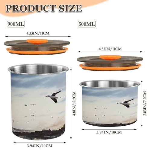 Envase hermético acero inoxidable 900ml Blueangle miniatura 2