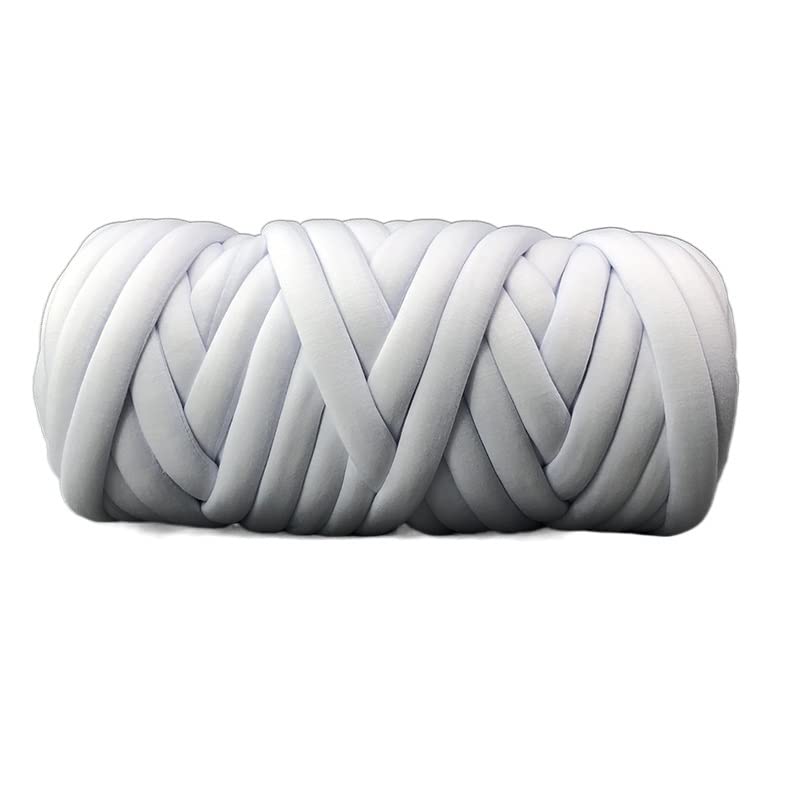 Lana Para Tejer Manta de lana de ganchillo tejida a mano, hilo de lana, gorra de alfombra, artículos textiles, géneros de punto Lanas Para Crochet (Color : White, Size : 1000g)