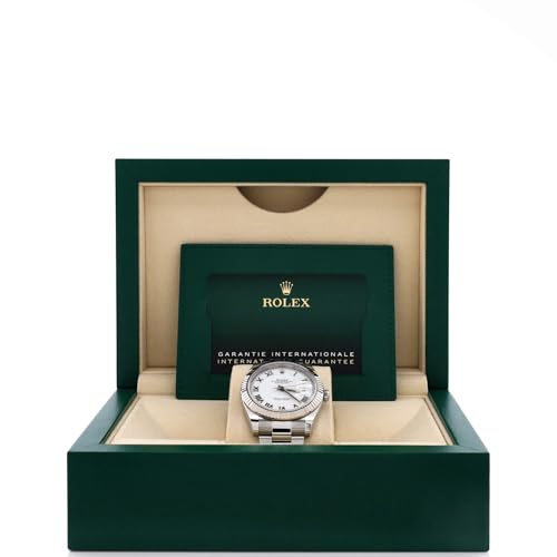 Pre-Loved Oyster Perpetual Datejust Automatic Watch Stainless Steel and White Gold 412