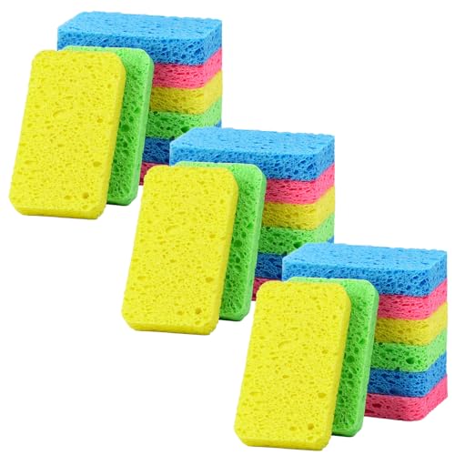 Image of 24 - Pack Non-Scratch Scrub Sponges - Sponges for Dishes and Washing Dishes, Cleaning Sponges for Kitchen Home and More（Mixted）