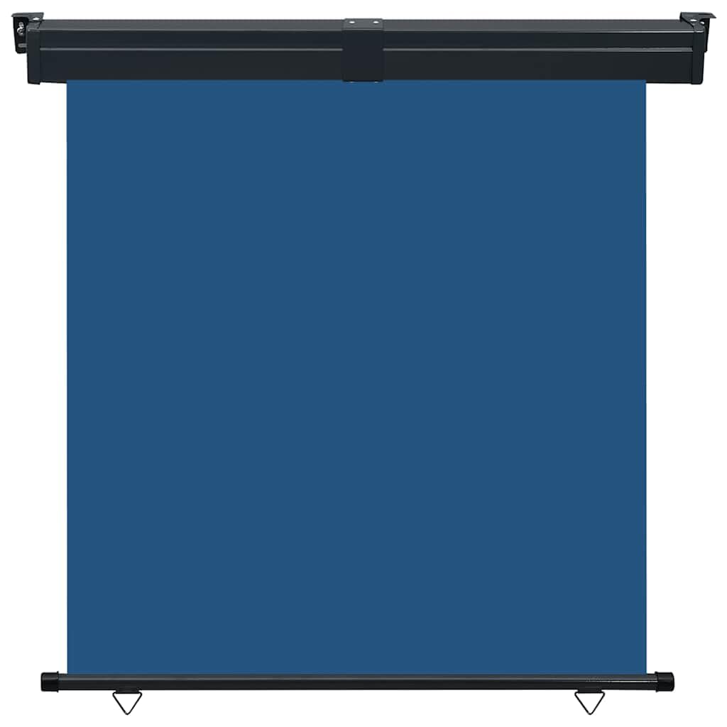 Auvent latéral de balcon rétractable bleu vent et soleil écran 165x250