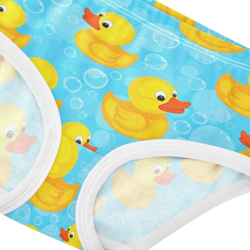 Joisal Girls Underwear Toddler 2t Cotton Cute Panties Girl Personalized Kids Undies Briefs Cute Yellow Duckies Blue4