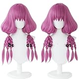 KAPVXRKI Game Frieren: Beyond Journey's End Cosplay Wig Aura Wigs Heat Resistant Synthetic Wigs for Halloween Costume Party Role Play+Wig Cap