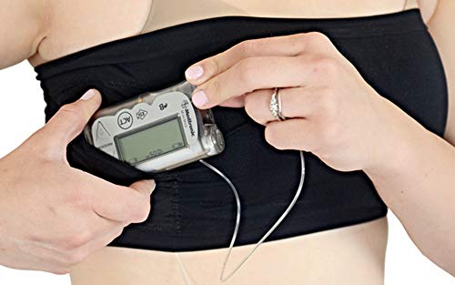 Pocket Innerwear T1D-Series Womens Layering Band with Insulin Pump Pocket, Designed for Diabetics