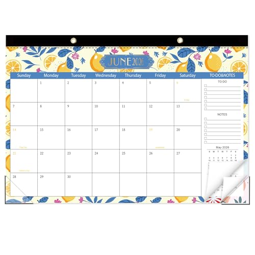 Image of GuassLee Desk Calendar 2026-2027, Desk Top Calendar from Jun. 2026 to Dec. 2027, 17 inch x 11.5 inch Large School Year Desk Wall Calendar with To-Do List and Notes for Office School Home Teacher Planning