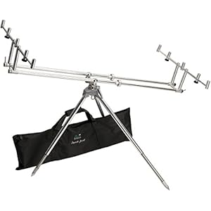 Anaconda Unisex – Volwassenen Quick Pod driepoot aluminium met tas, zilver, transportmaten: ca. 85 x 20 x 20 cm