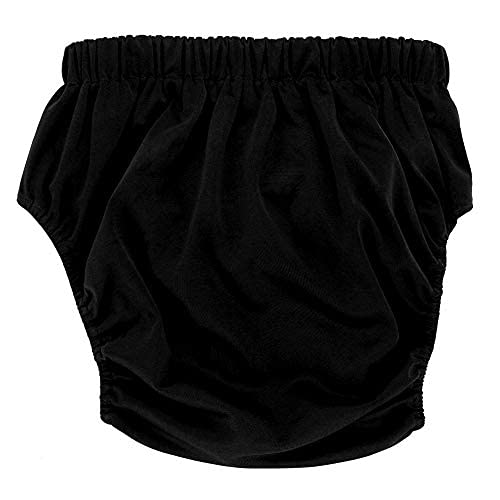 Windeln für Erwachsene, groß, verstellbar, waschbar, wiederverwendbar, waschbar, für Erwachsene (Farbe: Schwarz)