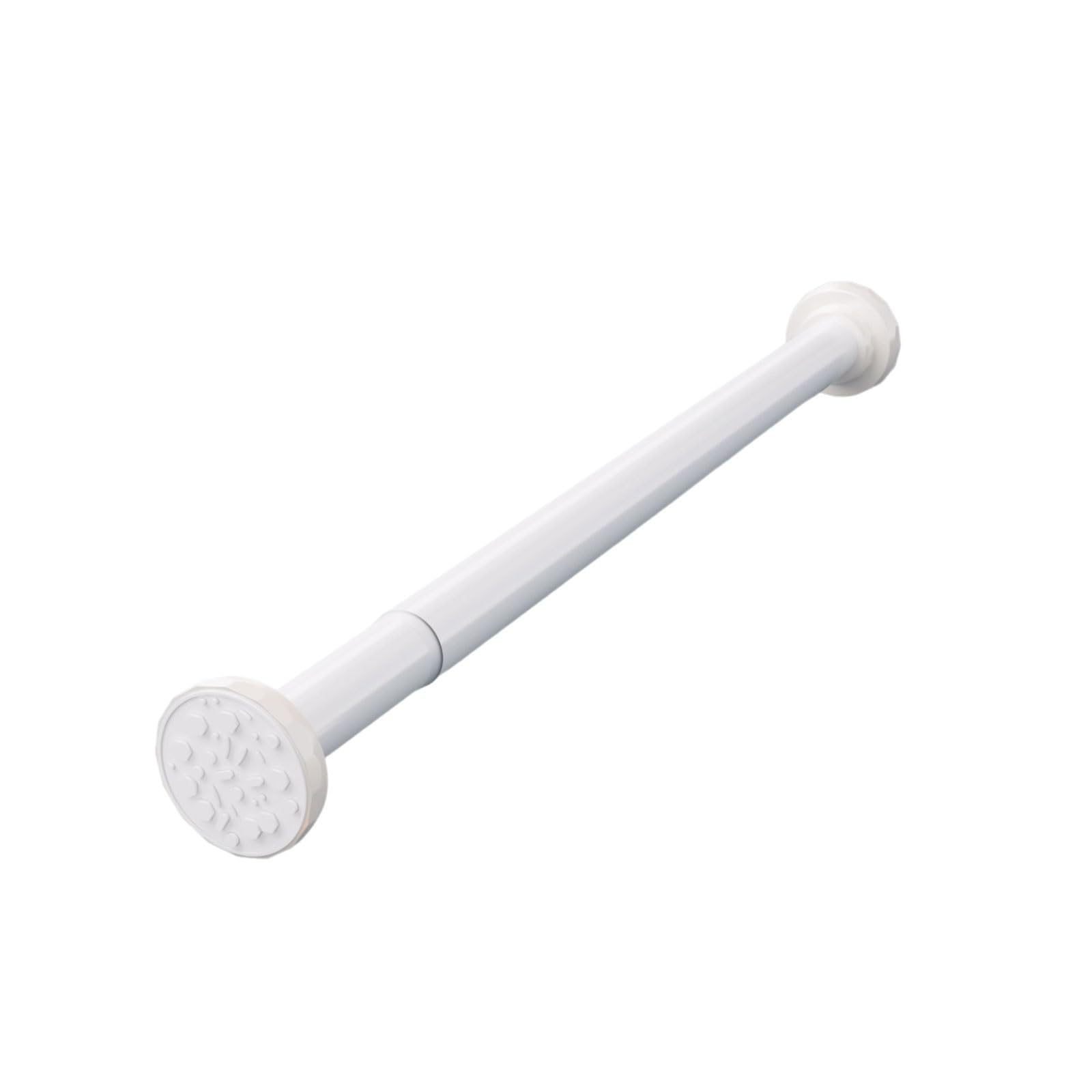 Adjustable Aluminum Alloy Shower Curtain Rod Adjustable Spring Tension Easy Install No Rust Suitable For Bathrooms Wardrobes stable(Wei�,130-240cm)