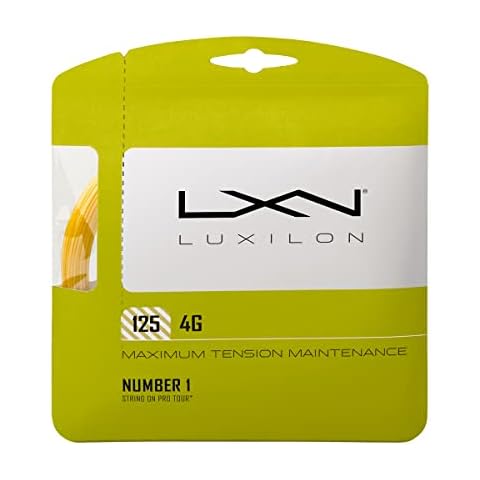 Luxilon 4G Tennis Racket String, Gold Cover