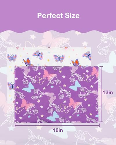 Image of ALVABABY Toddler Pillowcases 2 Pack Organic Cotton Fit 13 inchx 18 inch or 12 inchx16 inch Kids Pillow Cover Envelope for Girl Boy