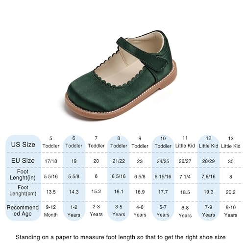 THEE BRON Toddler Girls Mary Jane Flats Kids School Uniform Party Dress Shoes3