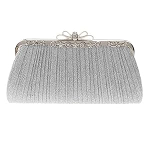 Fashion Evening Clutch Bag, Silver