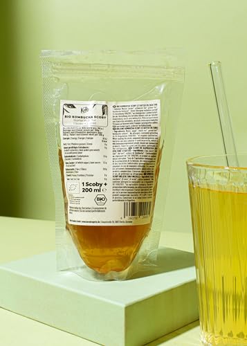 KoRo - Bio Kombucha Scoby - Zum Selbermachen von Kombucha - Vegan - Mehrfach wiederverwendbar
