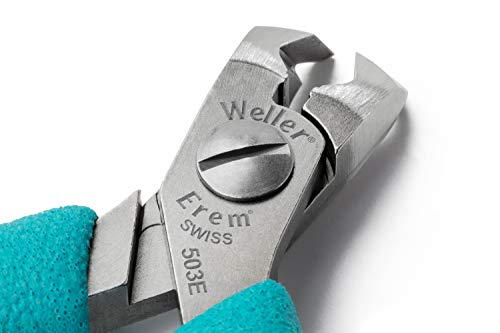 Weller Erem 503E Precision Side-Cutting Pliers, Flush, 110 mm, Multicolor