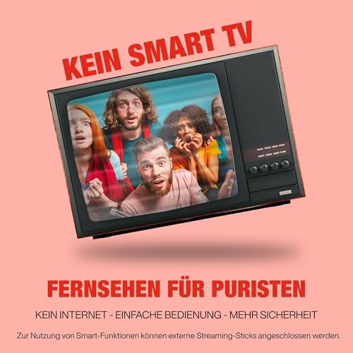 TELEFUNKEN 32 Zoll Fernseher XH32P900S LED TV HD-Ready (1366x768 Pixel) mit 80 cm Bildschirmdiagonale und integriertem Triple-Tuner (2026) TELEFUNKEN 32 Zoll Fernseher XH32P900S LED TV HD-Ready (1366x768 Pixel) mit 80 cm Bildschirmdiagonale und integriertem Triple-Tuner (2026)