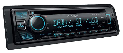 Kenwood KDC-BT560DAB CD-Autoradio mit DAB+ & Bluetooth Freisprecheinrichtung (USB, AUX-In, 1 x Pre-Out 2.5V, Soundprozessor, 4x50 W, VAR. Beleuchtung, DAB+ Antenne), Schwarz