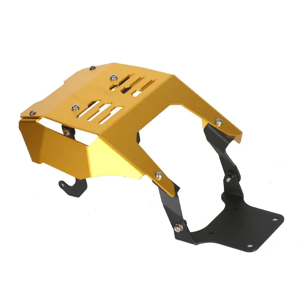 Schutzplatte Motor-Schmutzschutz, kompatibel mit MONKEY 125 2022-2023 GROM 125 JC92 Alle Baujahre, DAX 125 ST125 2022-2024, Motorrad Motor Schutz Abdeckung Basis Chassis Schutz Skid Platte (Gold)