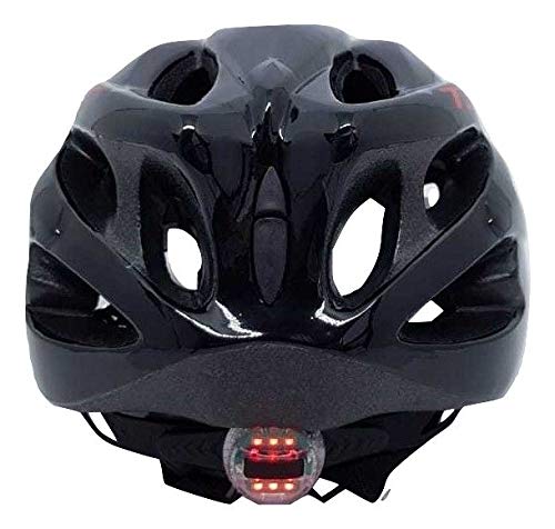 Capacete Ciclcismo Tsw Raptor 2 Pto/cinza com sinalizador Led