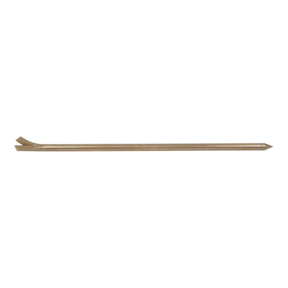 KS Tools 963.9735 - Barre à mine avec pointe et fourche - 1000mm, Ø 30mm - Gamme BRONZEplus - Antidéflagrant - Alliage Aluminium-Bronze