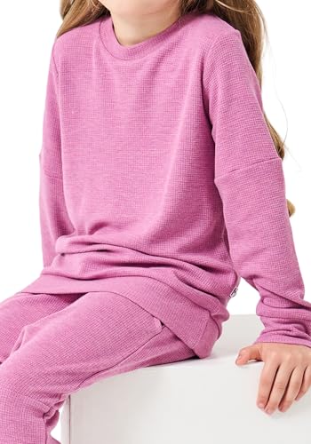 Image of Girls Boys 2-Piece Sweatsuit, Knit Sweatshirt Top & Jogger Pants Clothes Set, Toddler Kids Casual Outfits