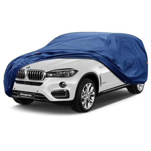 Image of Kaugung Heavy Duty SUV Cover Custom Fit for BMW X6 (2007-2025),SUV Car Cover Waterproof All Weather with Anti-Theft Lock,Sun, Rain, Dust & Snow Protection.(USA Warehouse,Within 3-7 Days)