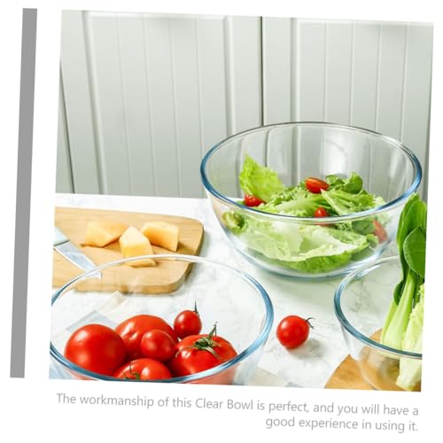 Bol à salade en verre résistant pour réchauffer et servir