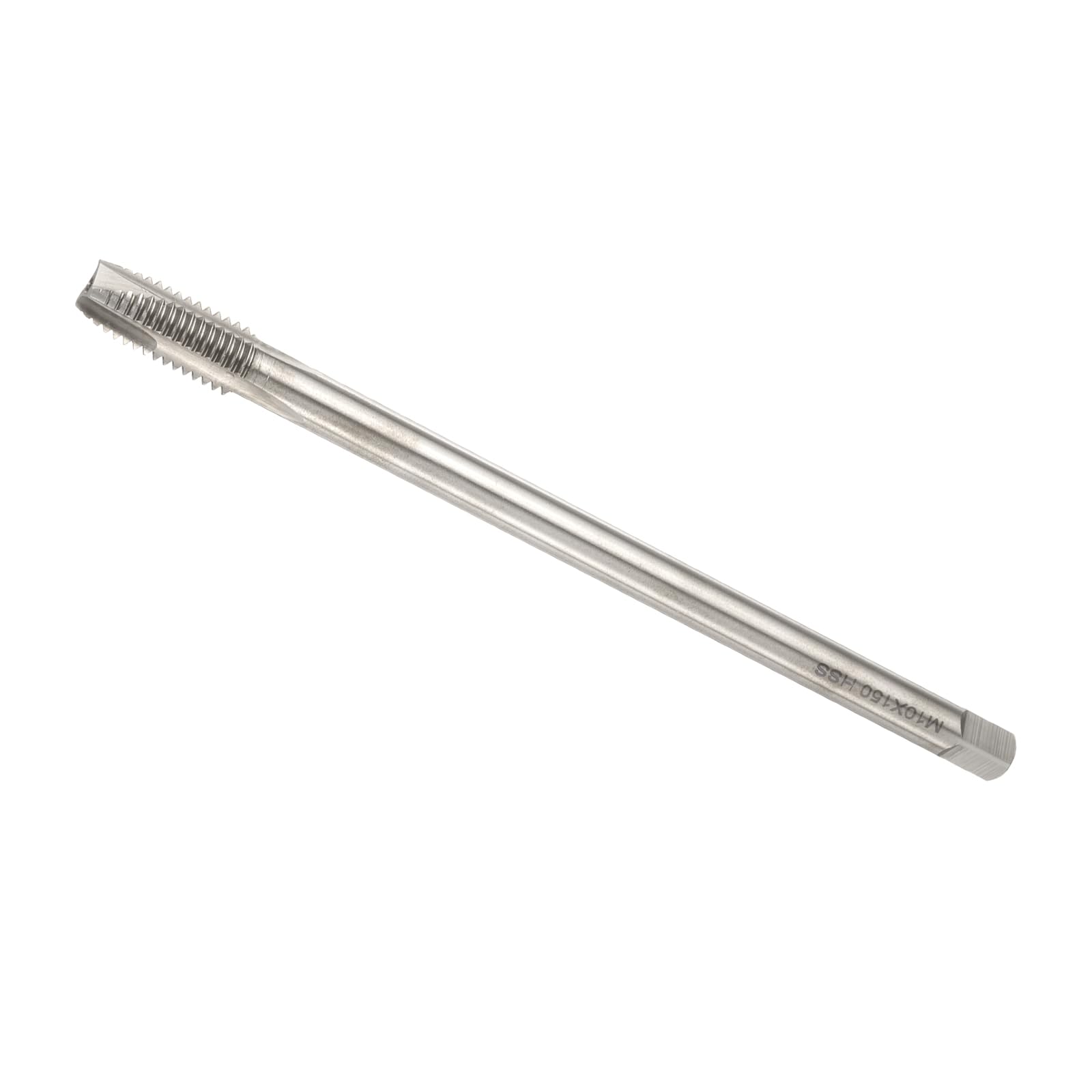 QUARKZMAN Maschio Filettato a Punta Elicoidale Metrica M10 x 1,5 H2, Utensile per Maschiatura Extra Lungo da 150 Mm (6"), Maschi per Macchine Acciaio Rapido