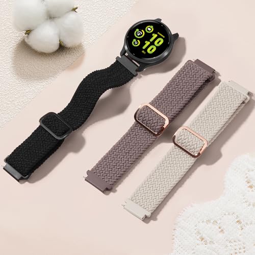Correas trenzadas compatibles Garmin Vivoactive 20 mm pack 3 miniatura 5