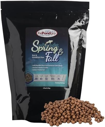 The Pond Guy Spring & Fall Wheat Germ Fish Food for Koi & Goldfis...