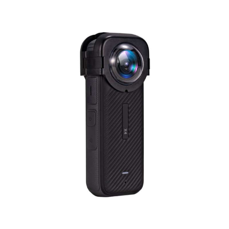 Generic Lens Guard Protector For insta360 X4 Sports Camera Buckle Optical Glass Protector Lens Protector Anti-Scratch Lens Protective Cover Cap, Black