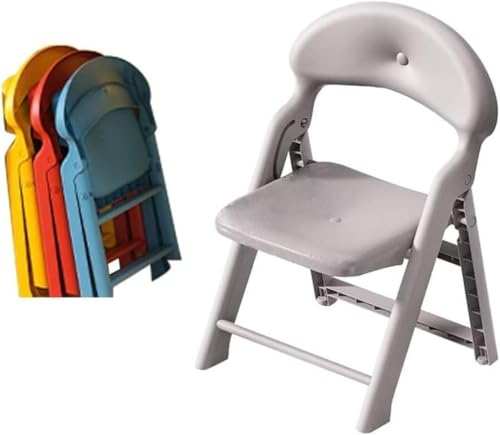 授乳用バスルームチェア ベビー用折りたたみチェア 子供用 おしゃれ 転倒防止 背もたれ付き 滑り止め お年寄りや妊婦にも最適 (グレー)