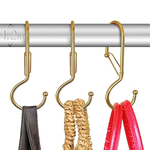 La Mejor Selección de Sistemas de almacenaje - 5 favoritos. 41 10 Ganchos en Forma de S con Sistema Anticaída. Modelo ROYAL. Ayuda en la organización y almacenaje del hogar. (Dorado, Twisted/Girado)