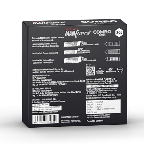 Image of Manforce - Combo Pack of 20 Condoms