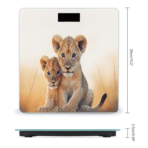 Báscula digital pequeña para baño con vidrio templado miniatura 2
