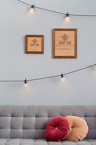 Image of Rustic Wooden Poster Picture Frame 18x24 - Natural Solid Eco Distressed Wood for Wall Mounting Photo Frame - Honey Brown