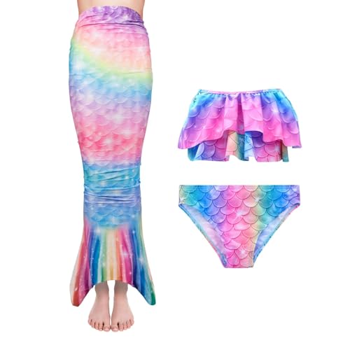 DNFUN Girls Mermeid Outfits with Bikini Set2