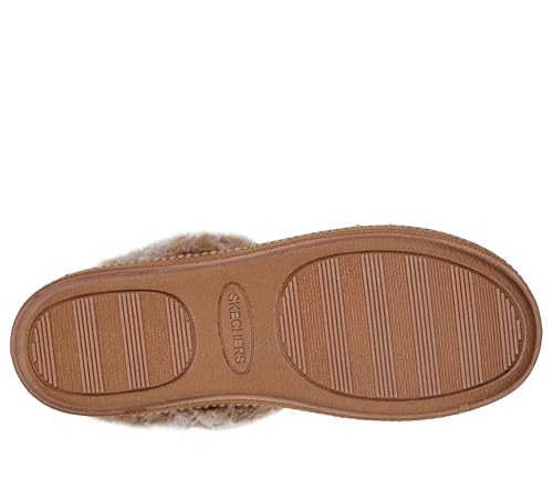 Skechers Women's Cozy Campfire-Fresh Toast Slipper, Chestnut, 10