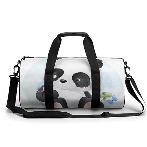 Sac de voyage weekend panda oiseau pour le camping et la randonnée