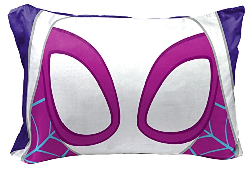 Marvel Spidey Friends Ghost Spider Gwen Kids Pillowcase for Girls, Multi - image 1