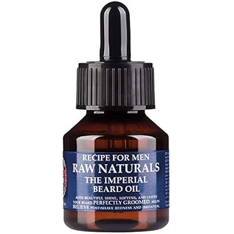 Raw Naturals IMPERIAL BEARD OIL for Men | Natural Beard Growth Oil with soothing Almond & Oat | Conditions, softens and shines | Natural product from Swedish Skincare Microbrewery | 50ml Cover