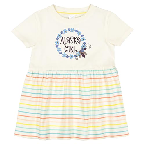 inktastic Alaska Girl Forget-Me-Not Flower Infant Dress
