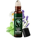 Roll-On para aliviar la migraña, migraña y dolores de cabeza, aceite esencial Roll On de 10 ml, barra calmante para el dolor de cabeza con aceite de menta, enfriamiento rápido (1Pcs)