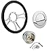 Chrome Trinity Steering Wheel w/Steering Wheel Adapter and Horn Button
