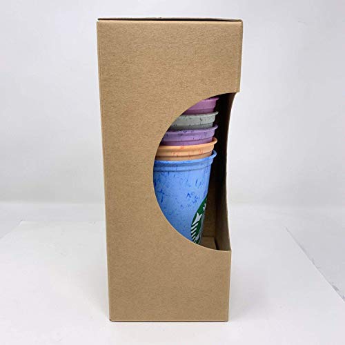 Starbucks Reusable Hot Cup Collection Pack Of 6 W/Lids 16 oz Summer 2019